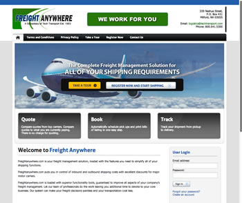 Freight Anywhere Website